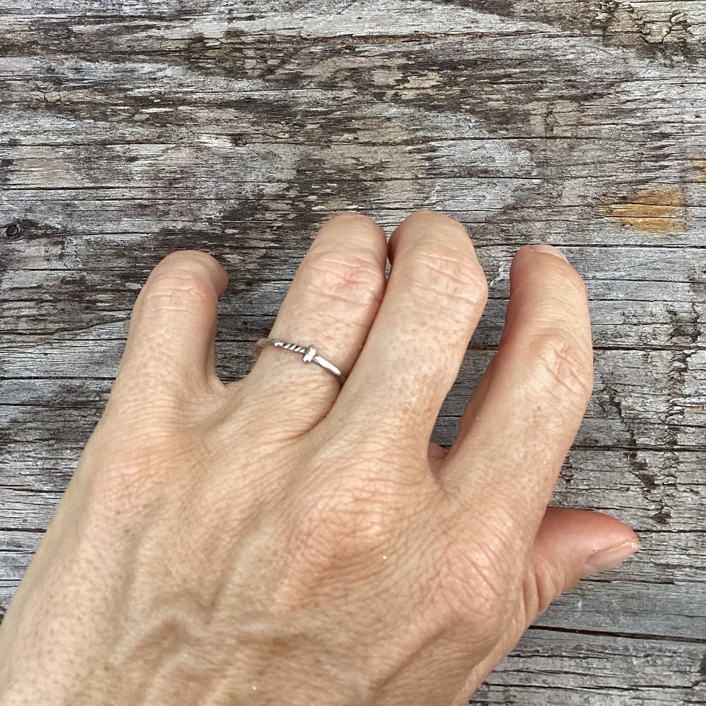 NEW datter SILVER RING Kaye Blegvad DAGGER 6.5 - Picture 3 of 3